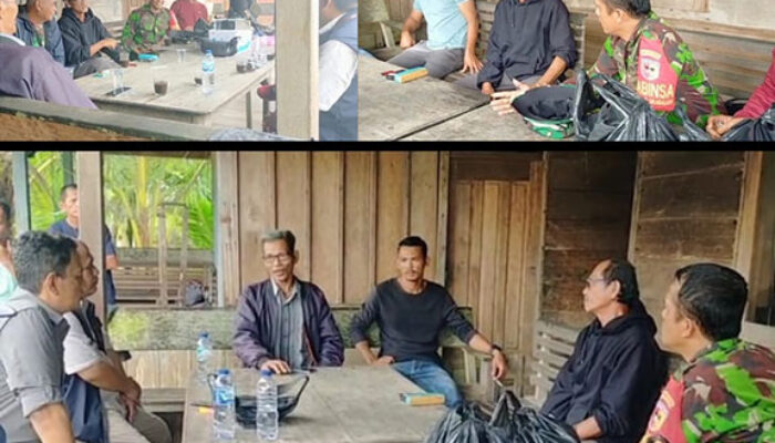 Babinsa Koramil 01/Muara Sikabaluan Laksanakan Komsos Bersama Mitra Karib Di Desa Sigapokna