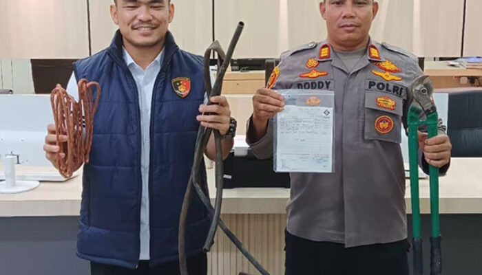 Respon Cepat Polsek Lubuk Baja Berbuah Hasil, Pelaku Pencurian Kabel Berhasil Ditangkap
