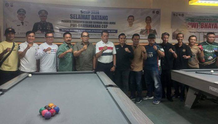 Laga Turnamen Billiar PWI Bayangkara Cup Sumbar, Riau, Jambi Dimulai