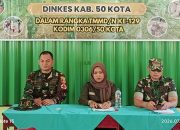 Wujudkan Germas, TMMD ke 129 Lakukan Penyuluhan Kesehatan