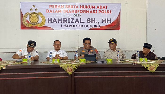 Wakil Ketua DPRD dan Polsek Guguk Bersinergi Dorong Peran Hukum Adat demi Kamtibmas