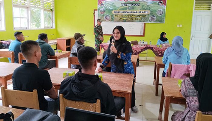 Biasakan Masyarakat Dengan Pola Hidup Sehat, Tim Satgas TMMD Gandeng Dinas Ketahanan Pangan