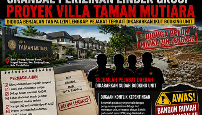 Skandal Perizinan Linber Group Makin Menguak, Proyek Villa Taman Mutiara Diduga Berjalan Sebelum Izin Lengkap