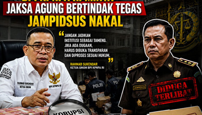 Kasus Dugaan Korupsi dan TPPU Memanas, BPI KPNPA RI Minta Jaksa Agung Bertindak Tegas Jampidsus Nakal