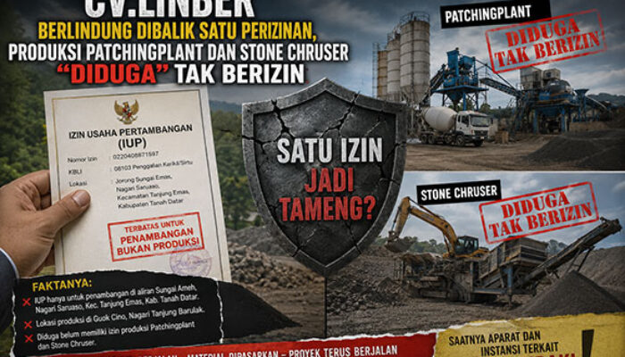 Linber Berlindung Dibalik Satu Perizinan, Produksi Patchingplant dan Stone Chruser “Diduga” Tak Berizin‎