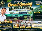 Ahmad Saleh Ucapkan Selamat Grand Opening M Cafe & Resto di Kota Padang