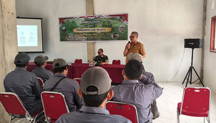 Atasi Pekat dan Penyalahgunaan Narkoba, Satgas TMMD ke-129 Gandeng Kesbangpol Gelar Penyuluhan