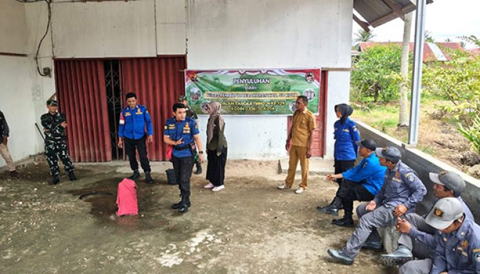 Atasi Risiko Kebakaran, Satgas TMMD ke-129 Gelar Penyuluhan Bersama Damkar