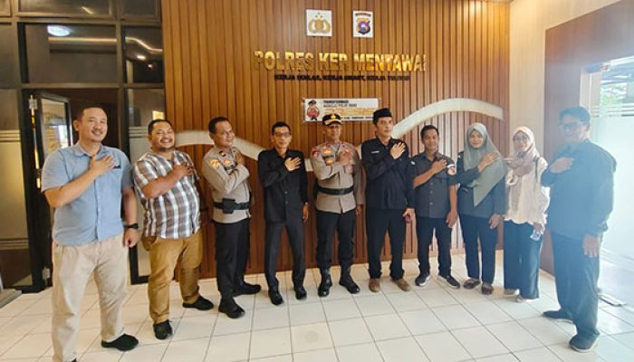 Bawaslu Kepulauan Mentawai Perkuat Sinergi dengan Polres, Bahas DPB hingga Rencana MoU Kelembagaan