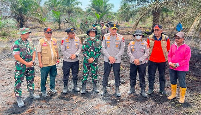 Pantau Titik Rawan Karhutla, Polda Riau Bersama TNI-BPBD Gelar Patroli Udara dan Darat