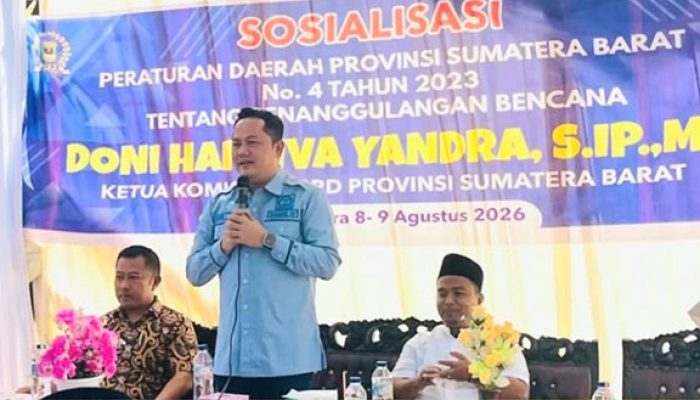 Jangan Tunggu Bencana Datang, Doni Harsiva Yandra Dorong Sumbar Bangun Budaya Sadar Bencana
