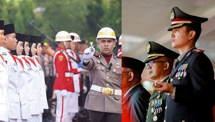 HUT ke-81 RI, Kapolres Kuansing Hadiri Upacara Detik-Detik Proklamasi di Lapangan Limuno