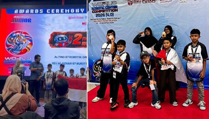 Hebat! SD Islam Al Azhar 67 Bukittinggi Raih Medali di Ajang Robotik Internasional Malaysia