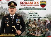 HUT Kodam XX/Tuanku Imam Bonjol, Kapolres Pasbar Tekankan TNI-Polri Tak Boleh Berjarak dengan Rakyat