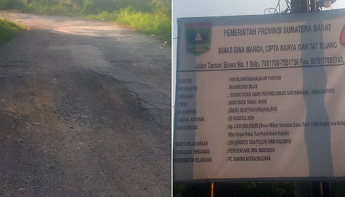 Hampir Satu Bulan Kontrak Berjalan, PT. SMS Belum Lagi Memulai Pekerjaan,  Warga Tanah Datar “Kena Prank”