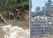 Rp10,63 Miliar Dipertaruhkan! Kubus Beton Proyek Pantai Sikabaluan Diduga Pakai Pasir Bercampur Tanah, PPK Bungkam