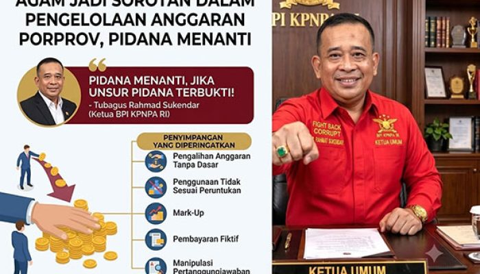 Agam Jadi Sorotan dalam Pengelolaan Anggaran Porprov, Pidana Menanti