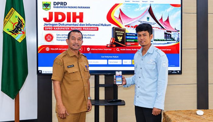 Sekretariat DPRD Padang Pariaman Luncurkan Website JDIH untuk Memudahkan Akses Dokumen Hukum