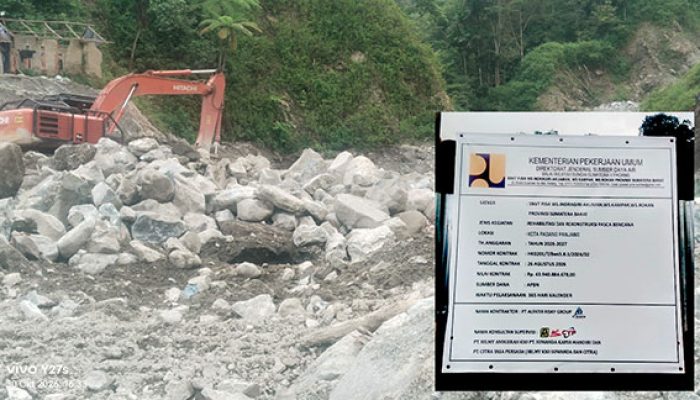 Dari Silaiang Bawah ke Lubuk Alung, Ratusan Kubik Batu Galian Proyek Rp43,9 Miliar Diduga Diperjualbelikan