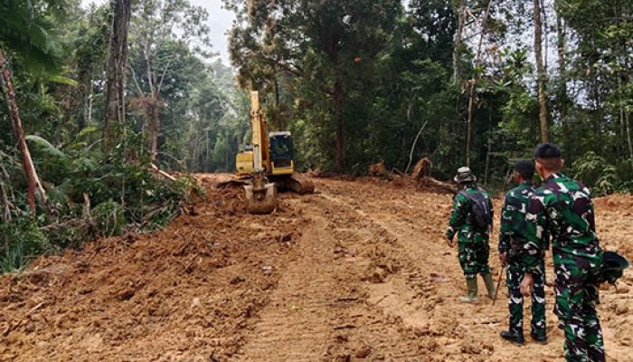 Satgas TMMD ke-130 Gas Pengerjaan Jalan Lingkar Bukit Pamewa, Progres Capai 55 Persen