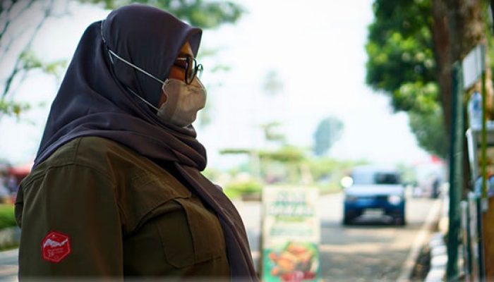 Masyarakat Solsel Diimbau Pakai Masker Dampak Kabut Asap