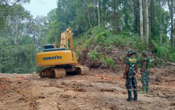 Satgas TMMD ke-130 Buka Keterisolasian Mentawai, Jalan Lingkar Bukit Pamewa Tembus Progres 50 Persen