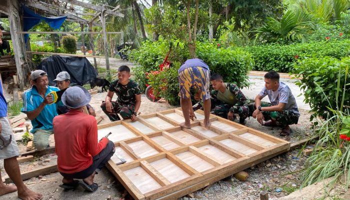 Satgas TMMD ke-130 Kodim 0319/Mentawai Kebut Bak Penampung Air, Warga Segera Nikmati Akses Air Bersih