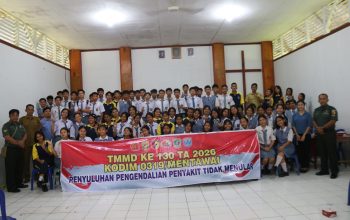 Satgas TMMD ke-130 Gelar Dua Penyuluhan Kesehatan bagi Siswa SMA Penabur Berkat Mentawai