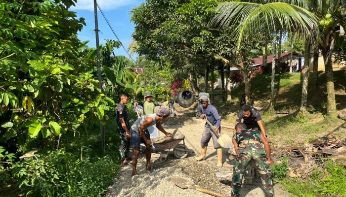 Seperti Ombak Mentawai, Semangat Satgas TMMD ke-130 Bersama Warga Tak Pernah Surut