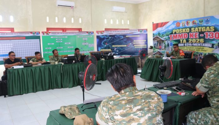 Dansatgas TMMD ke-130 Pimpin Rapat Evaluasi, Pastikan Pembangunan Berjalan Optimal