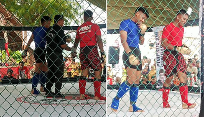 Hiksan Natri Bikin Kejutan! Farhan Rosanto Tumbang di Ronde Pertama MMA Porprov XVI