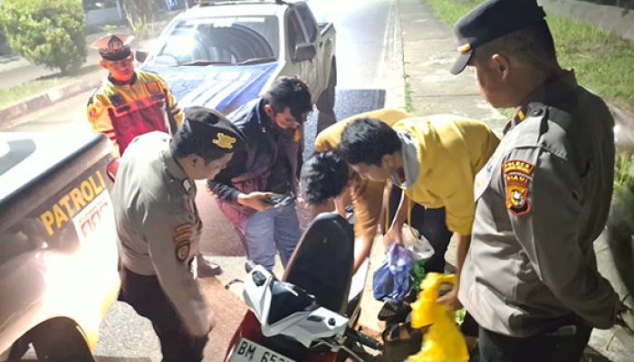 Tim Raga Polres Kuansing Patroli Malam, Antisipasi C3 dan Balap Liar