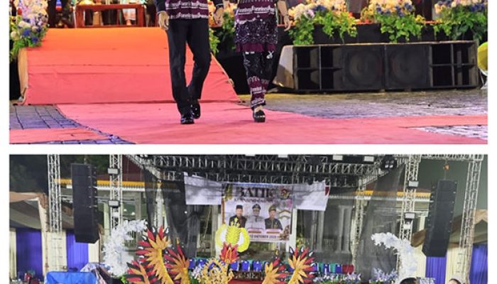 Polres Kuansing Raih Juara 1 Batik Carnival Semarak HUT Kuansing ke-27