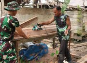 Satgas TMMD ke-130 Mulai Bedah RTLH Milik Hamidi di Goiso’oinan, TNI-Polri Bahu-Membahu