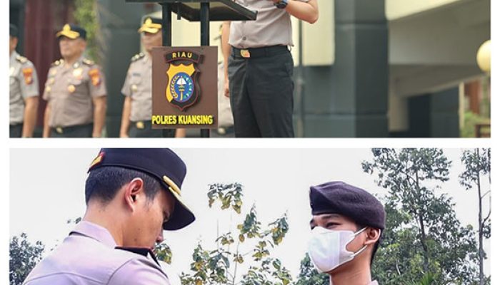 Kapolres Kuansing Pimpin Upacara PTDH Anggota Polri, Tegaskan Pentingnya Integritas dan Disiplin