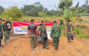 Satgas TMMD ke-130 Kodim 0319/Mentawai Tanam 50 Bibit Jeruk di Lahan SP1 Desa Sipora Jaya