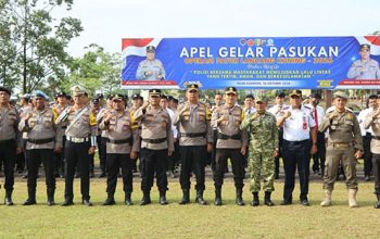 Kapolres Kuansing Pimpin Apel Operasi Patuh Lancang Kuning 2026