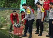 Kapolres Kuansing Pimpin Panen Raya Kolam Perikanan Ketahanan Pangan Tahun 2026