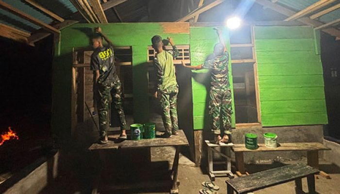 Warna Hijau Mulai Hiasi RTLH Milik Oltisan dan Clara di Desa Goisoinan
