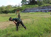 Kebersamaan Satgas TMMD ke-130 dan Warga, Wujudkan Semangat Gotong Royong di Bukit Pamewa Indah