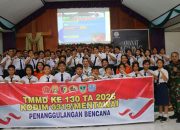 Satgas TMMD ke-130 Kodim 0319/Mentawai Edukasi Pelajar tentang Penanggulangan Bencana
